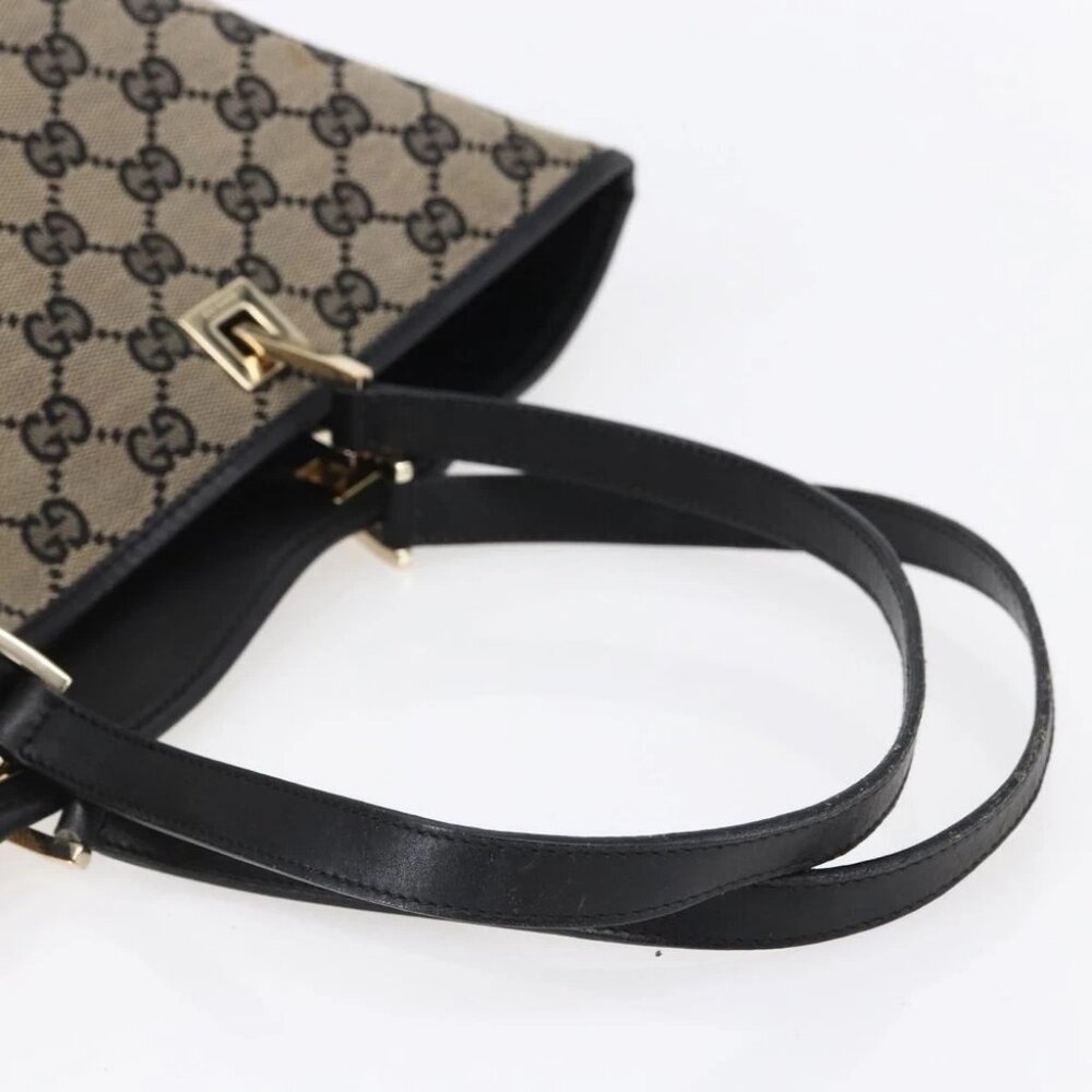 GUCCI GG Canvas Tote Bag Beige Gold - Picture 13 of 15